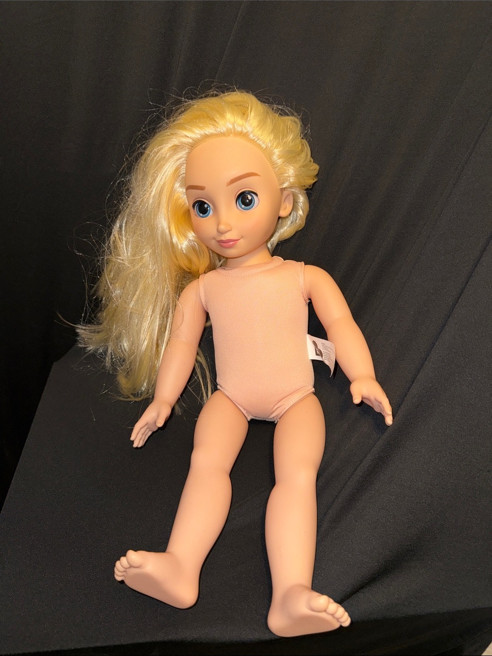 Blonde Fashion Doll in Peach Outfit - Kids Toy